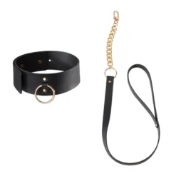 Collier BDSM Maze Wide Chocker Noir - Bijoux Indiscrets