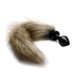 Mini Plug Anal Fox Tail - Noir
