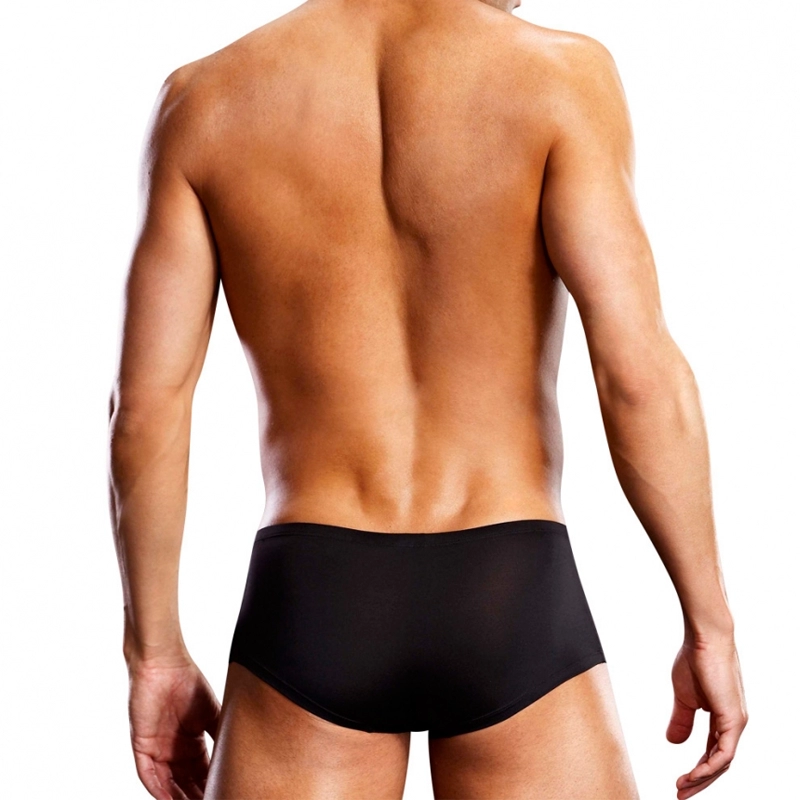 Caleçon Sexy Noir Performance Microfiber Short - Blue Line 4 Caleçon Sexy Noir Performance Microfiber Short - Blue Line – Image 2