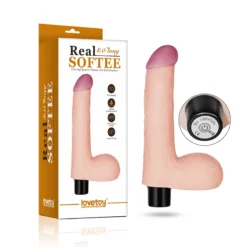 Rimba Vibromasseur Réaliste Avec Testicules (21 Cm) Softee 8 Inches -Joujou 11700