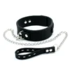 Collier BDSM En Silicone Et Laisse En Métal - Rimba -Joujou 11782