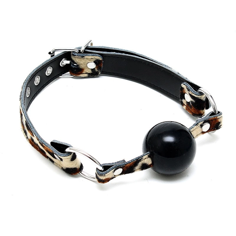 Bâillon Boule En Silicone Ø 4.4 Cm Léopard - Rimba 3 Bâillon Boule En Silicone Ø 4.4 Cm Léopard - Rimba