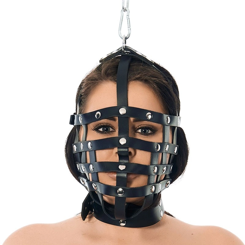 Muselière BDSM Avec Attaches De Suspension - Rimba 3 Muselière BDSM Avec Attaches De Suspension - Rimba
