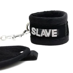 Kit De Soft Bondage SLAVE Noir (3 Pièces) - Rimba -Joujou 12053