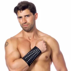 Manchette BDSM En Cuir Avec Rivets (homme) - Rimba