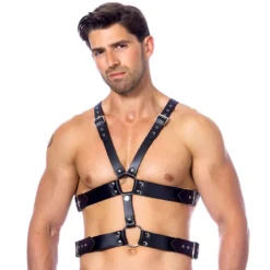 Harnais BDSM En Cuir Avec Boucles (homme) - Rimba