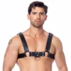 Harnais BDSM En Cuir Avec 3 Boucles (homme) - Rimba 1 Harnais BDSM En Cuir Avec 3 Boucles (homme) - Rimba -Joujou 12251