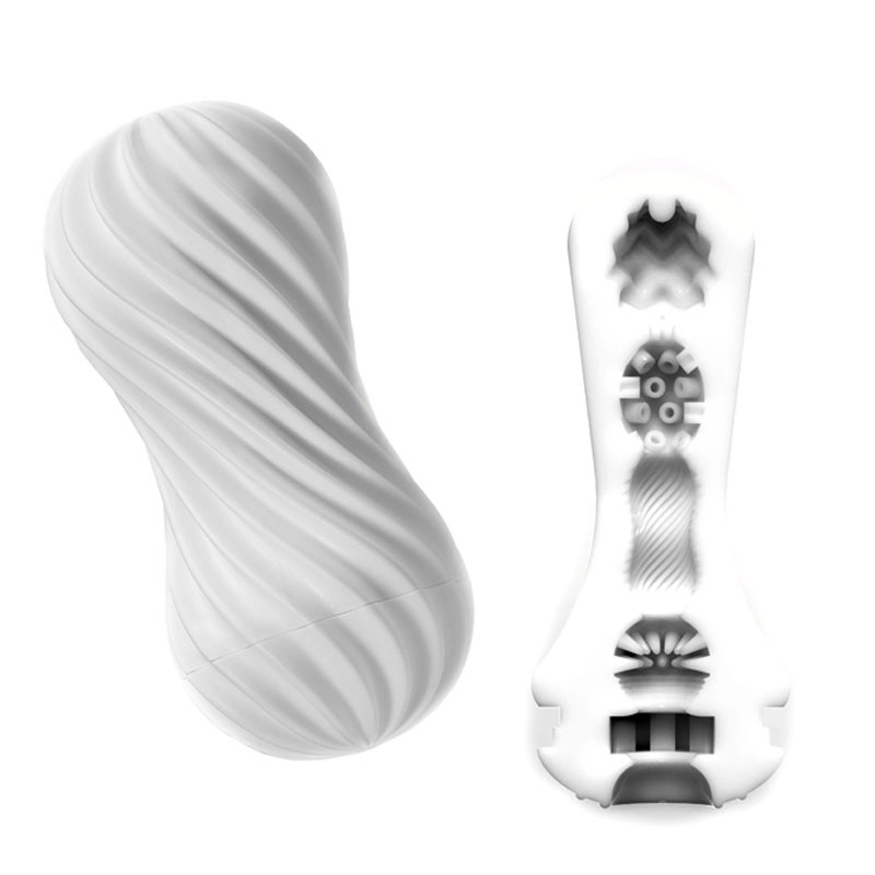 Masturbateur Réutilisable TENGA FLEX - Silky White 3 Masturbateur Réutilisable TENGA FLEX - Silky White
