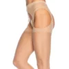 Porte-Jarretelles Et Collants 2 En 1 Nude - Leg Avenue