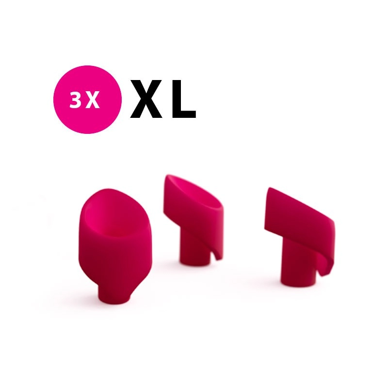 Embouts De Rechange XL En Silicone Pour Womanizer 2GO 3 Embouts De Rechange XL En Silicone Pour Womanizer 2GO