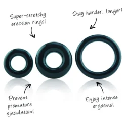 Cockring RingO 3 Pièces - The Screaming O -Joujou 15011