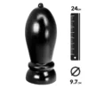 Butt Plug Géant Rolling Black - Hung System -Joujou 16091