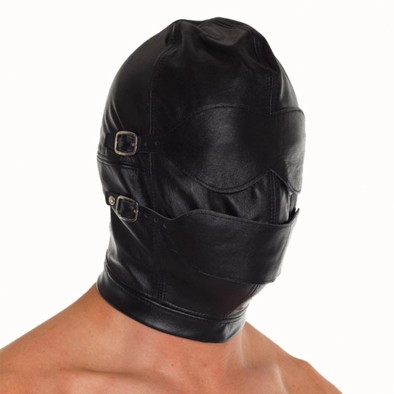 Cagoule BDSM En Cuir Avec Ball Gag - Rimba 4 Cagoule BDSM En Cuir Avec Ball Gag - Rimba – Image 2