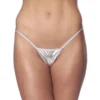 Kinky Micro String Sexy (Argenté) - Rimba -Joujou 18091