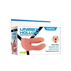 Double Gode Creux Unisex Avec Harnais - Rimba -Joujou 18661