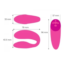 We-Vibe Chorus (Rose) - Sextoy Pour Couple Connecté -Joujou 18972