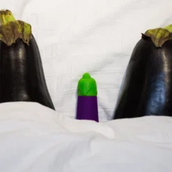 Mini Vibromasseur Emoji Aubergine - Emojibator -Joujou 19169
