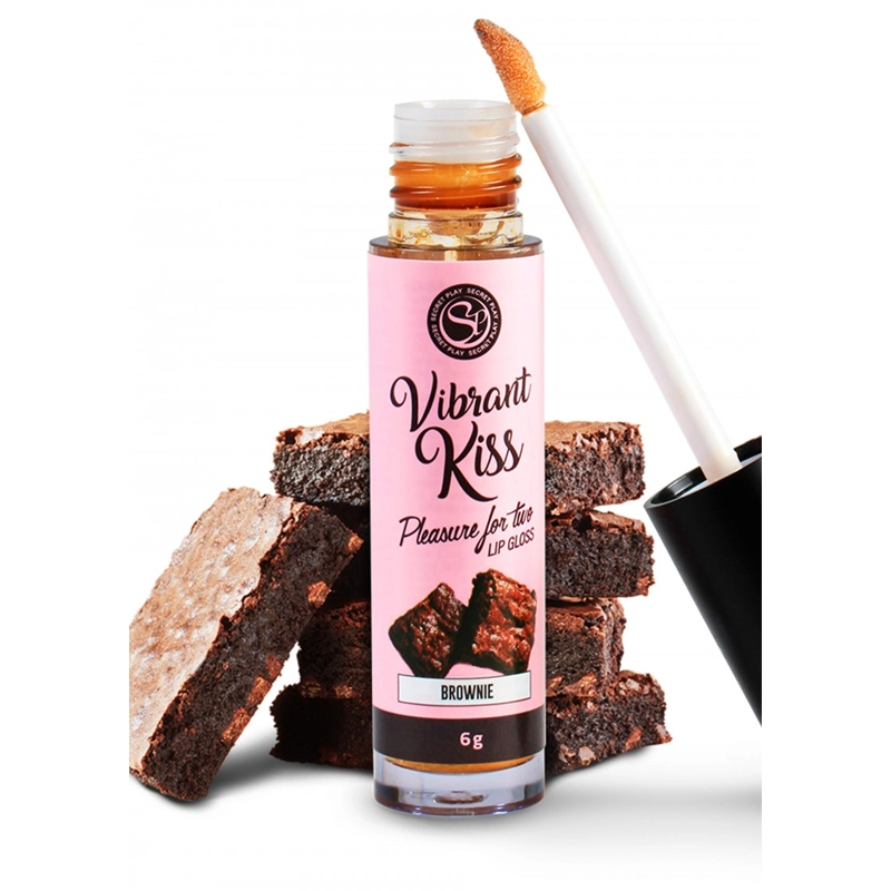 Gloss à Fellation Vibrant Kiss (Brownie) - Secret Play 3 Gloss à Fellation Vibrant Kiss (Brownie) - Secret Play