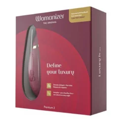Womanizer Premium 2 (rouge) - Stimulateur Clitoris & Point G -Joujou 20305