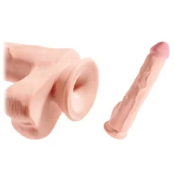 Dildo Réaliste Avec Scrotum 3D 27cm - King Cock -Joujou 20384