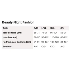 Nuisette Sexy & String Michèle (Rouge) - Beauty Night -Joujou 20455