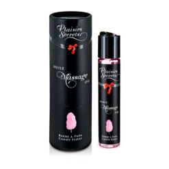 Huile De Massage Comestible Barbe à Papa - Plaisirs Secrets