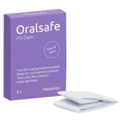 Préservatif Oral Safe (Vanille) Latex Freec 8pces. - Digue Buccale