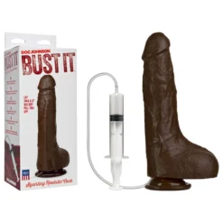 Bust It Strap-On-Me (gode Qui éjacule) 15cm (Noir) - Doc Johnson -Joujou 20795