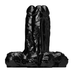 Butt Plug Géant Triple Pénis - All Black Steroïd Gape