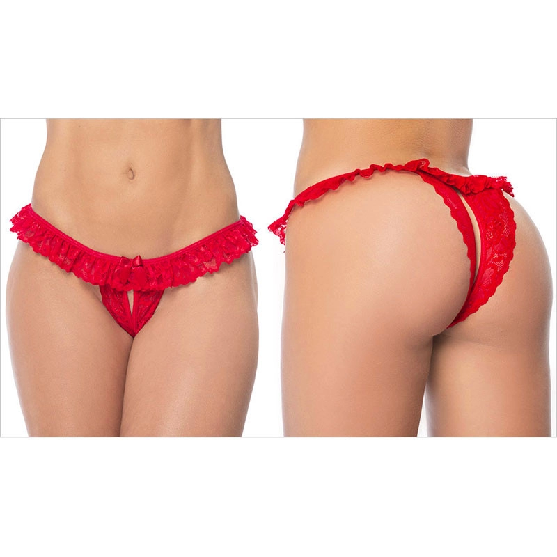 Culotte Sexy Ouverte Peek-a-boo 119 (rouge) - Mapalé 3 Culotte Sexy Ouverte Peek-a-boo 119 (rouge) - Mapalé