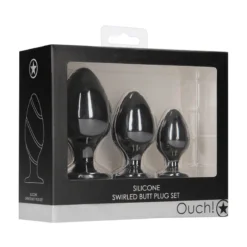 Plug Anal Set Swirled Butt Plug - Ouch! -Joujou 21241