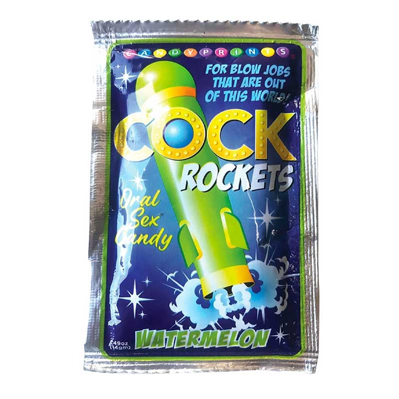 Bonbons Pétillants Pour Sexe Oral (Pastèque) - Candy Prints Cock Rockets 3 Bonbons Pétillants Pour Sexe Oral (Pastèque) - Candy Prints Cock Rockets
