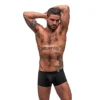 Caleçon Sexy Noir Boxer Comfort - Male Power -Joujou 22392