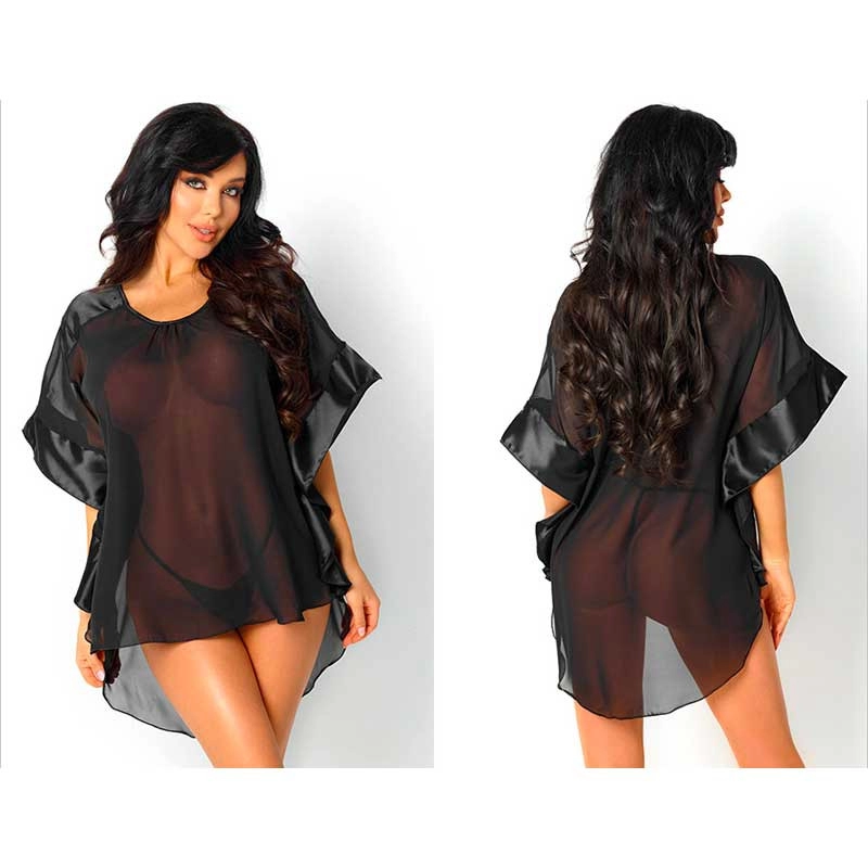 Nuisette Sexy & String Maya (Noir) - Beauty Night 4 Nuisette Sexy & String Maya (Noir) - Beauty Night – Image 2