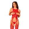 Bodystocking Sexy (rouge) - Obsessive N122