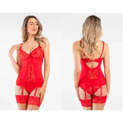 Ensemble De Lingerie Sexy Marzia (rouge) - Besired -Joujou 22642