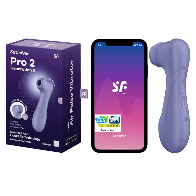 Satisfyer Pro 2 Sextoy "Generation 3" (Violet) - Stimulateur Clitoridien Connecté 4 Satisfyer Pro 2 Sextoy "Generation 3" (Violet) - Stimulateur Clitoridien Connecté – Image 2