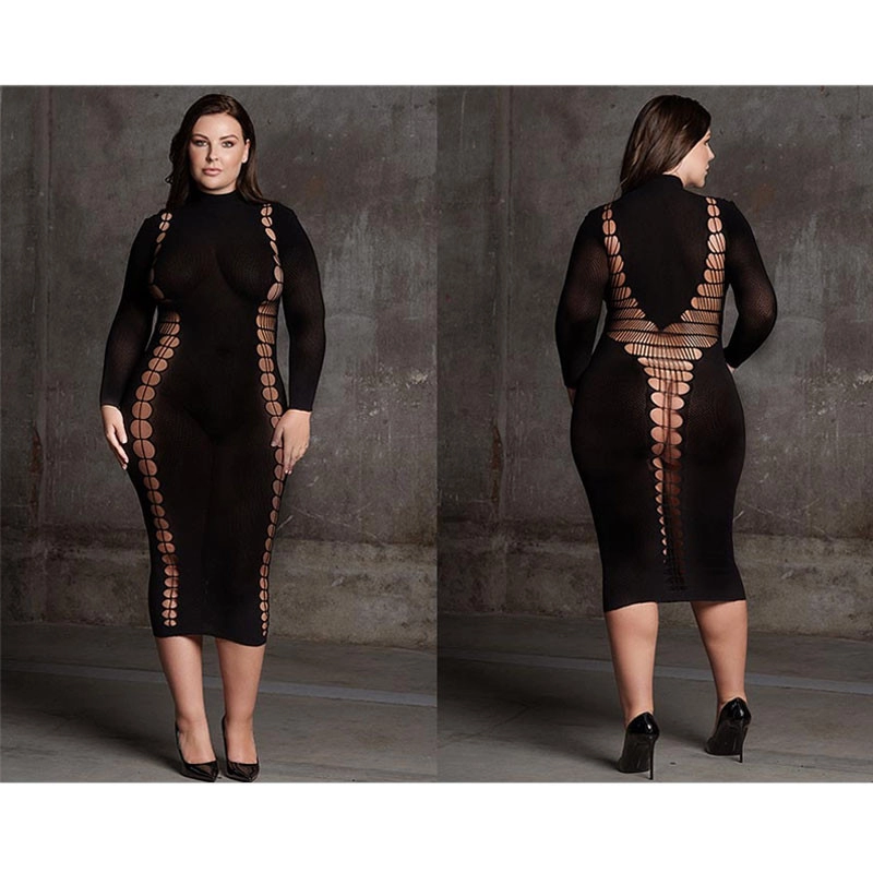 Robe Sexy Carme XI (noir) XL/4XL – Le Désir 4 Robe Sexy Carme XI (noir) XL/4XL – Le Désir – Image 2