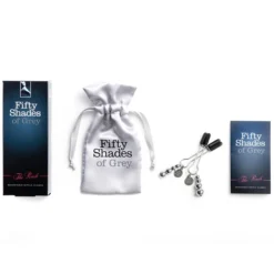 Pinces à Tétons Ajustables 50 Shades Of Grey -Joujou 3138