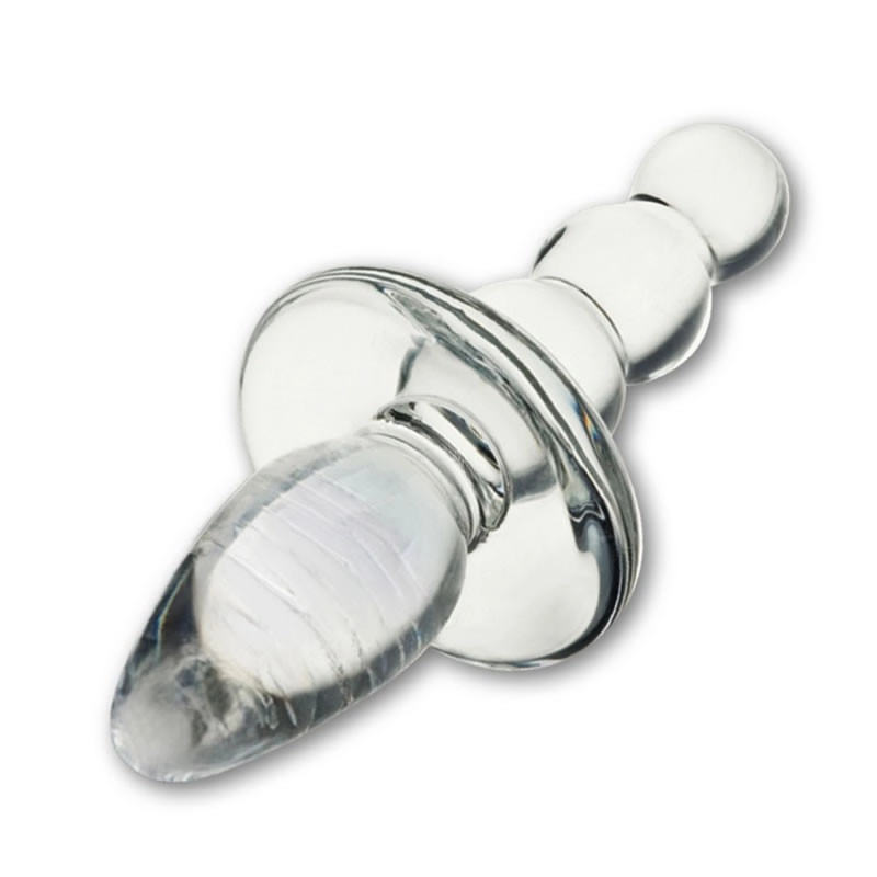 Plug Anal En Verre - Titus Beaded 3 Plug Anal En Verre - Titus Beaded
