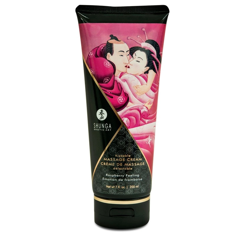 Crème De Massage Délectable Shunga - Emotion Framboise 3 Crème De Massage Délectable Shunga - Emotion Framboise