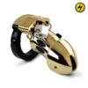 Cage De Chasteté Public Enemy No 1 Gold - Mystim 1 Cage De Chasteté Public Enemy No 1 Gold - Mystim -Joujou 7574