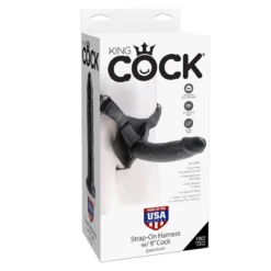 Gode Ceinture Réaliste Noir 23cm – King Cock 9 -Joujou 7782