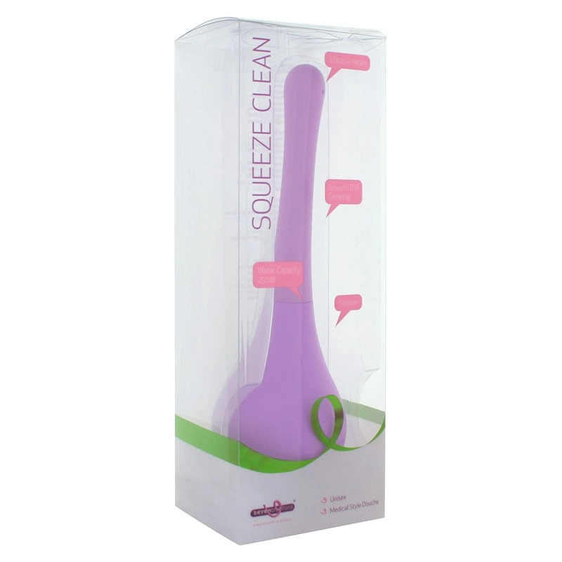 Poire De Lavement Squeeze Clean 250ml Purple - Seven Creations 4 Poire De Lavement Squeeze Clean 250ml Purple - Seven Creations – Image 2