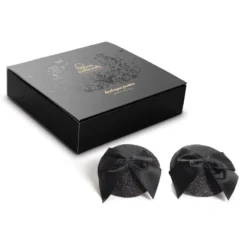 Bijoux Indiscrets Burlesque Shini - Caches Tétons Ronds Noirs